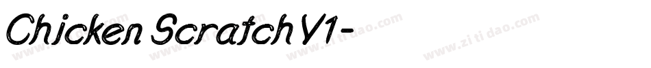 Chicken Scratch V1字体转换